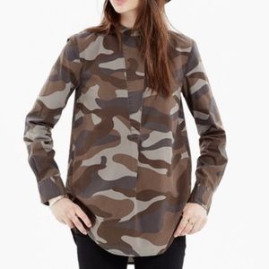 Madewell The Perfect Camouflage Tunic Top